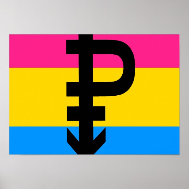 Pansexual Flag Poster (Vorne)