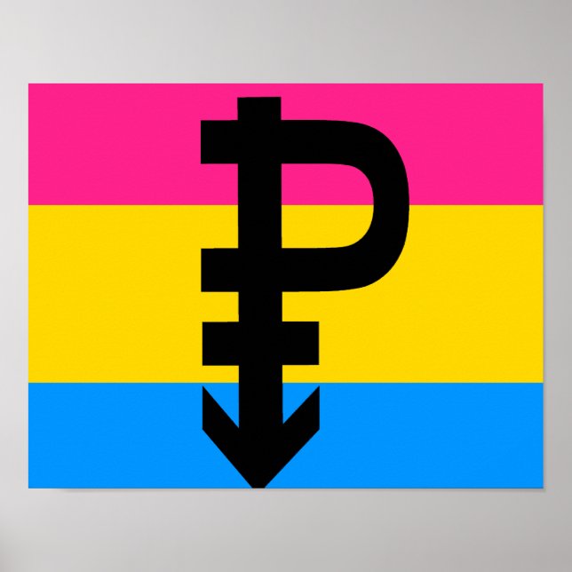 Pansexual Flag Poster (Vorne)