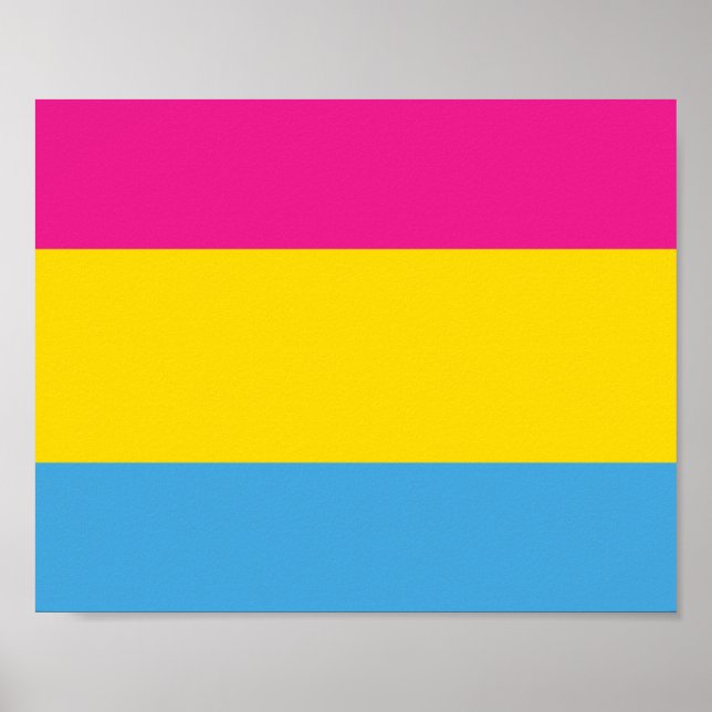 Pansexual Flag Posters Poster (Vorne)
