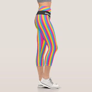 Pansexual Flag & Pride Community/Geschlechterflagg Capri Leggings