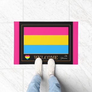 Pansexual Flag & Pride Community House matt / LGBT Fußmatte