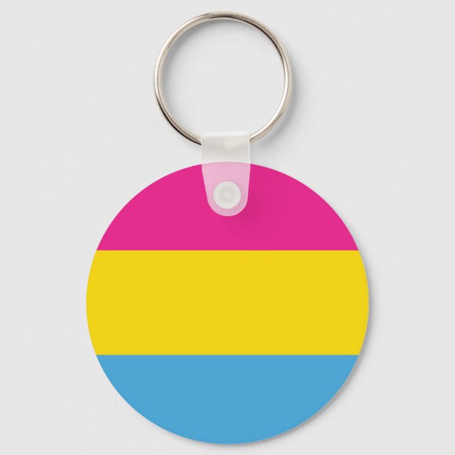 Pansexual Flag Schlüsselanhänger (Vorderseite)