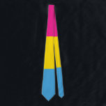 Pansexual Flaggen-Krawatte Krawatte<br><div class="desc">LGBT pansexual Flaggenkrawatte.</div>