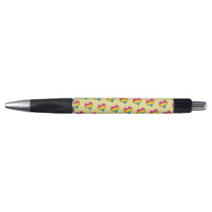 Pansexual Heart Pattern Pen Kugelschreiber