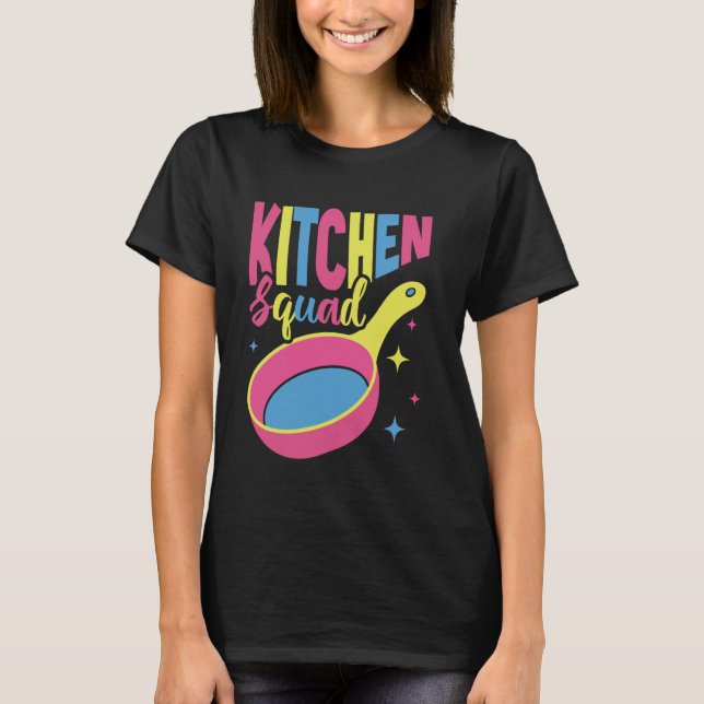 Pansexual Koch Funny LGBTQ Kitchen Squad Pan Pride T-Shirt (Vorderseite)