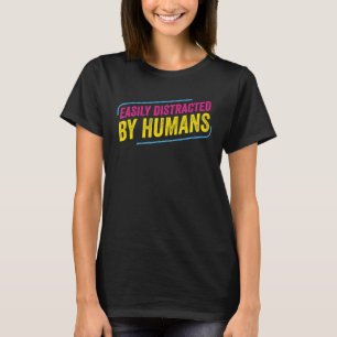 Pansexual leicht von Menschen abgelenkt Pan Pride T-Shirt