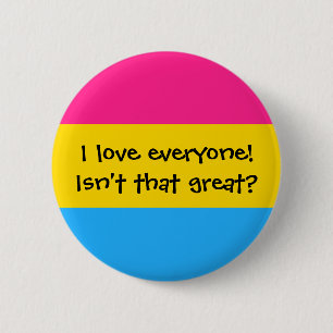 Pansexual "Liebe jeder" Knopf Button