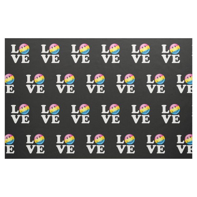 Pansexual Liebe-lächelnde Flagge Stoff (Fat Quarter (45,7 x 55,9 cm))