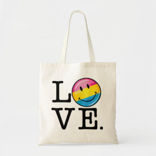 Pansexual Liebe-lächelnde Flagge Tragetasche