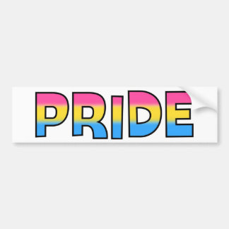 Pansexual/Omnisexual Stolz Autoaufkleber