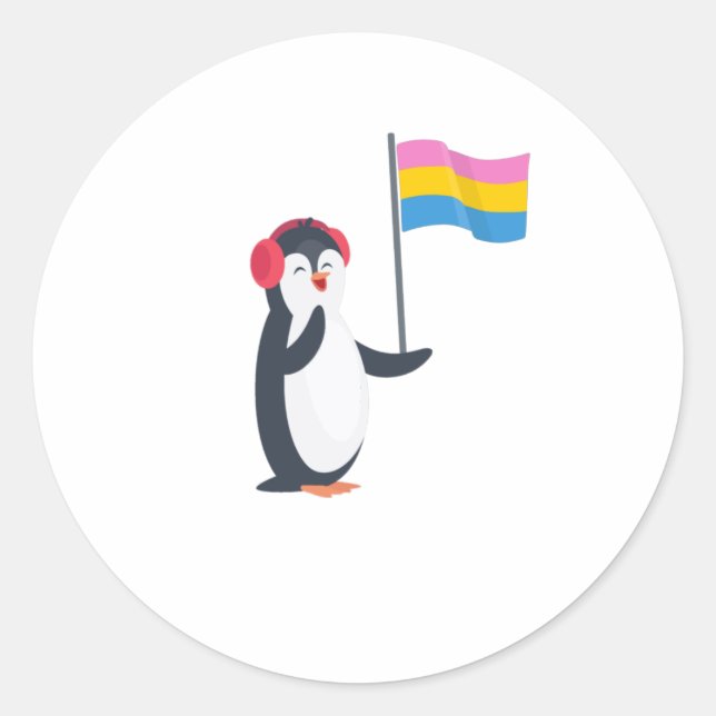 Pansexual Pan Pride Month LGBT Runder Aufkleber (Vorderseite)