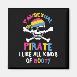 Pansexual Pirate Hintern LGBTQ Pride Geschenk Magnet