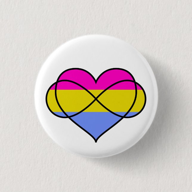 Pansexual Polyamory Button (Vorderseite)