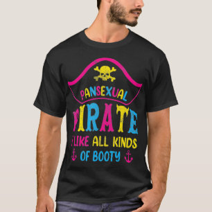 Pansexual Priate LGBTQ Monatsblende Farbe T-Shirt