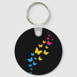 Pansexual Pride Butterfly Trail Schlüsselanhänger