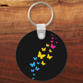 Pansexual Pride Butterfly Trail Schlüsselanhänger