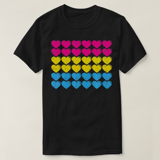 Pansexual Pride Flag Hört Liebe Niedlich Pan Flag  T-Shirt (Design vorne)