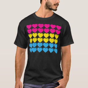 Pansexual Pride Flag Hört Liebe Niedlich Pan Flag  T-Shirt