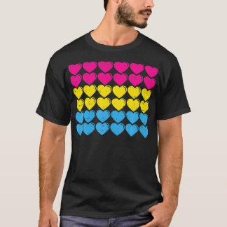 Pansexual Pride Flag Hört Liebe Niedlich Pan Flag T-Shirt