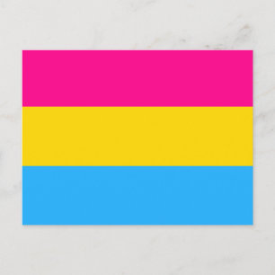 "PANSEXUAL PRIDE FLAG" POSTKARTE