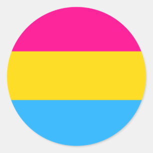 "PANSEXUAL PRIDE FLAG" RUNDER AUFKLEBER