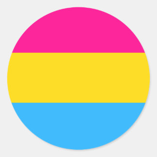 "PANSEXUAL PRIDE FLAG" RUNDER AUFKLEBER