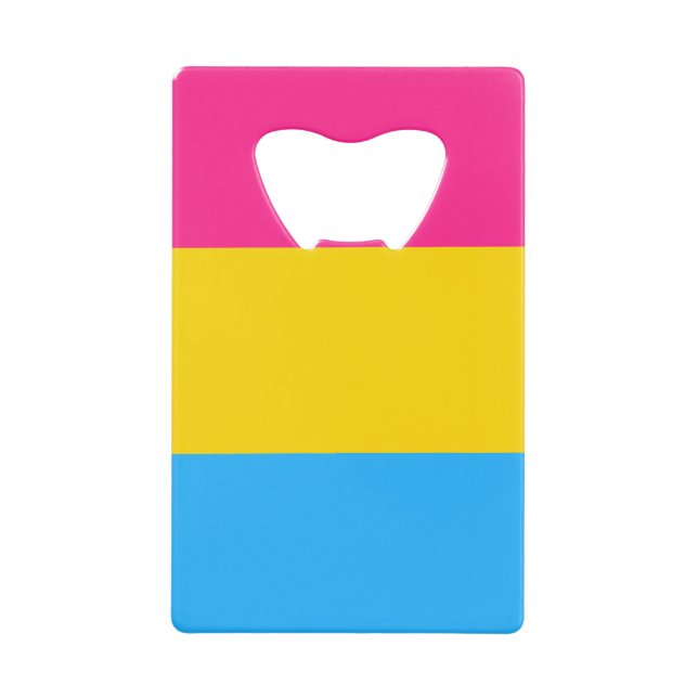 Pansexual Pride Geldbeutel Flaschenöffner (Vorderseite)