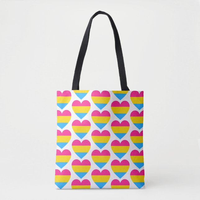 Pansexual Pride Hearts (Vorderseite)