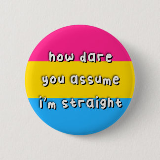Pansexual Pride - “How Dare You Assume” - LGBT Button
