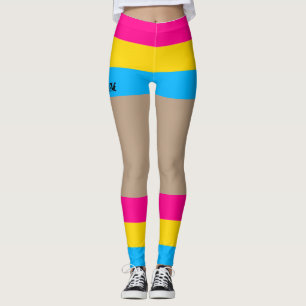 Pansexual Pride Imitate Shorts & Legs Leggings