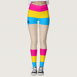 Pansexual Pride Imitate Shorts & Legs Leggings