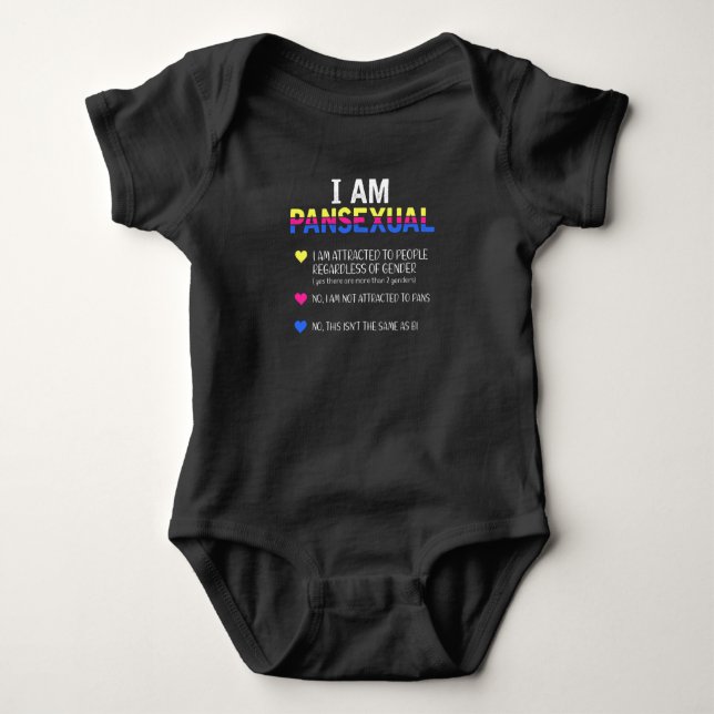 Pansexual Pride LGBT Gleiche Rechte Baby Strampler (Vorderseite)