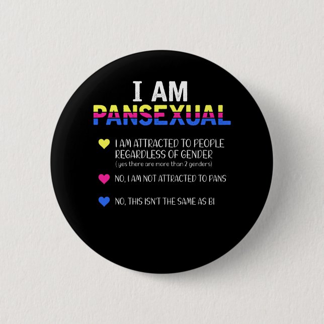 Pansexual Pride LGBT Gleiche Rechte Button (Vorderseite)