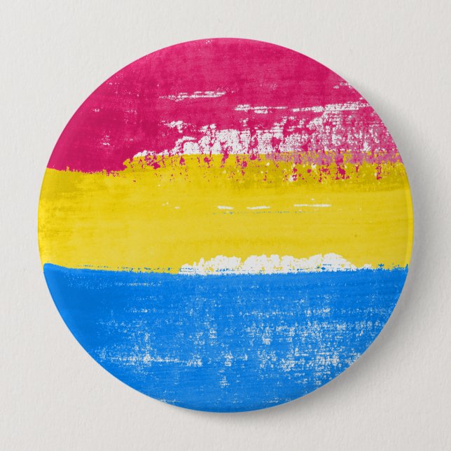 Pansexual Pride Paint Button (Vorderseite)