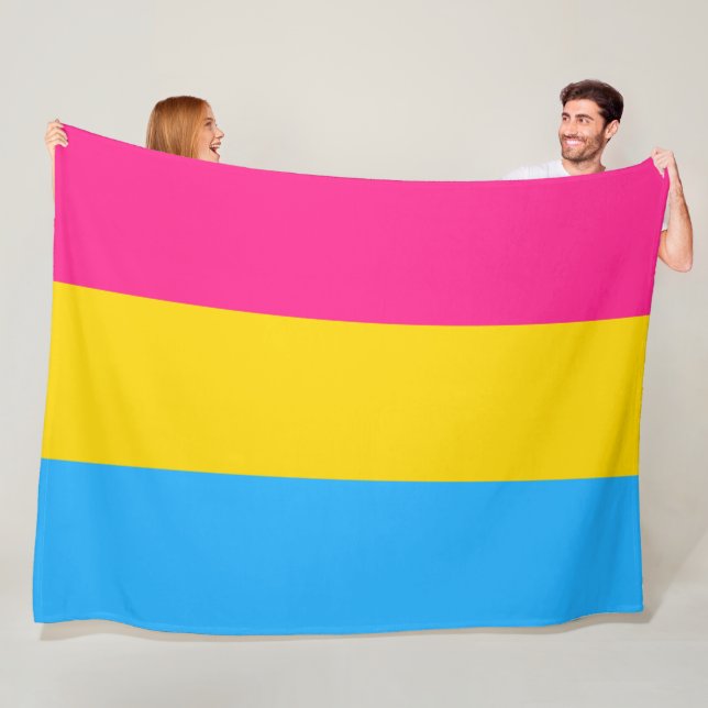 Pansexual Pride (Pan Flag) Fleecedecke (Beispiel)