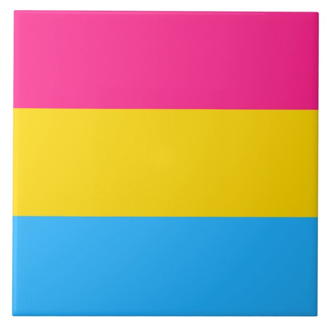 Pansexual Pride (Pan Flag) Fliese (Vorderseite)