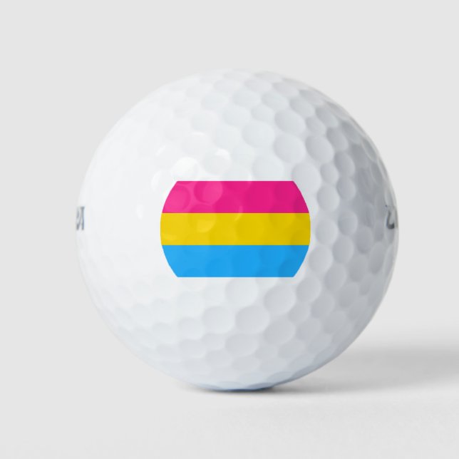 Pansexual Pride (Pan Flag) Golfball (Vorderseite)