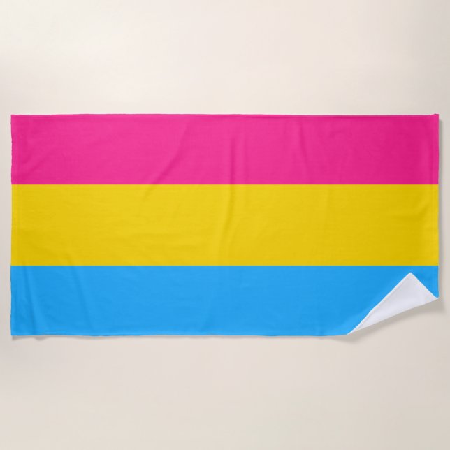 Pansexual Pride (Pan Flag) Strandtuch (Vorderseite)