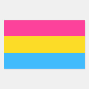 Pansexual Pride Rechteckiger Aufkleber