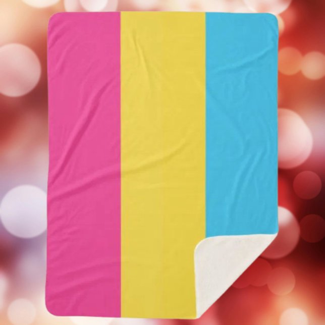 Pansexual Pride Sherpa Blanket Sherpadecke (Von Creator hochgeladen)