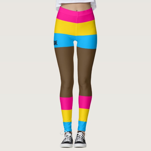 Pansexual PrideFaux Shorts & Legs Leggings (Vorderseite)