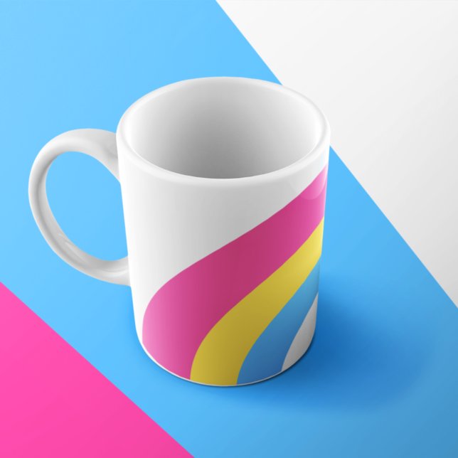 Pansexual Rainbow Prilag Niedlich Kaffeetasse (Von Creator hochgeladen)