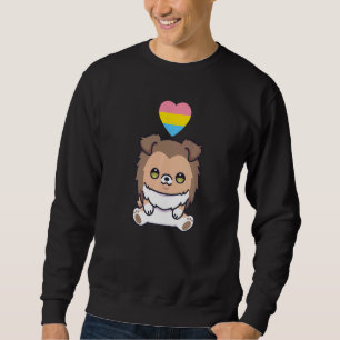 Pansexual Sheltie Dog Lgbtqia Shetland Sheepdog Pr Sweatshirt