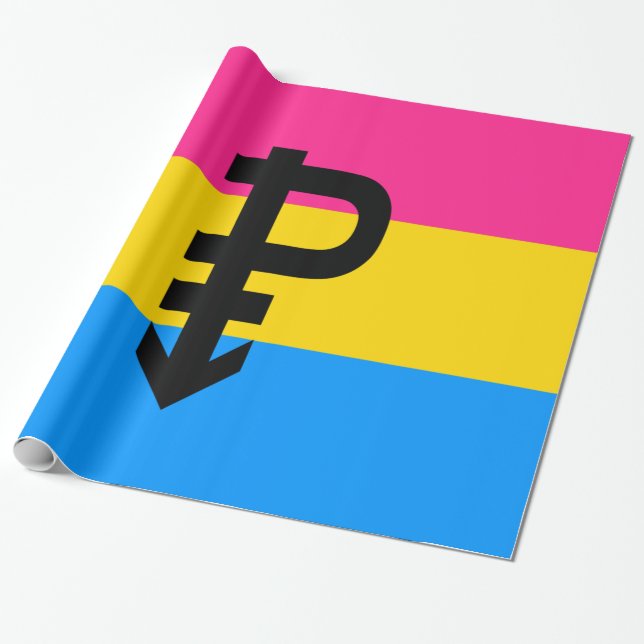 Pansexual-Stolperflagge Geschenkpapier (Ungerollt)