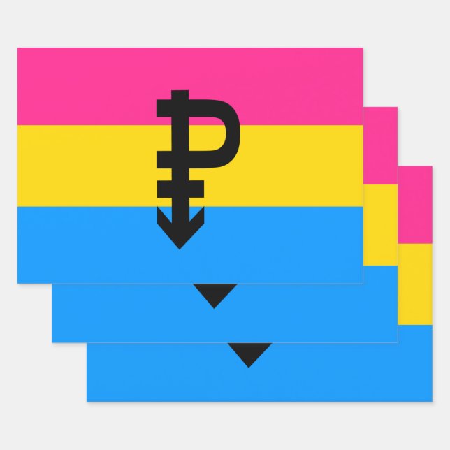 Pansexual-Stolperflagge Geschenkpapier Set (Set)
