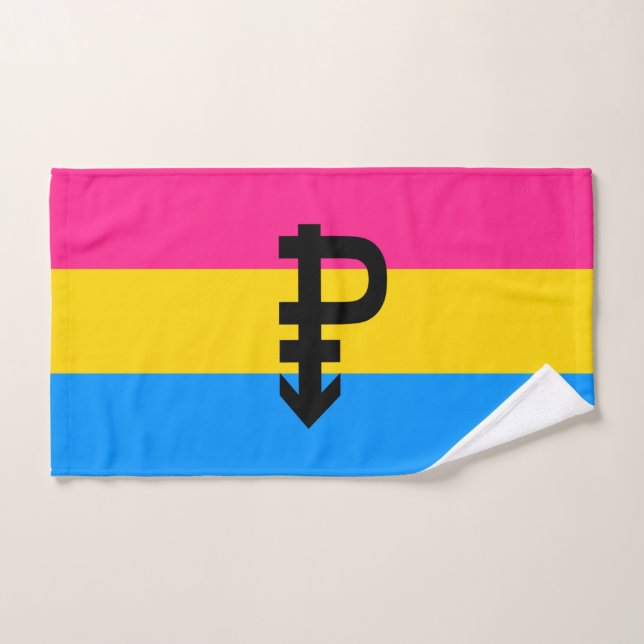 Pansexual-Stolperflagge Handtuch (Handtuch)