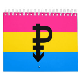 Pansexual-Stolperflagge Kalender