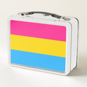 Pansexual-Stolperflagge Metall Brotdose