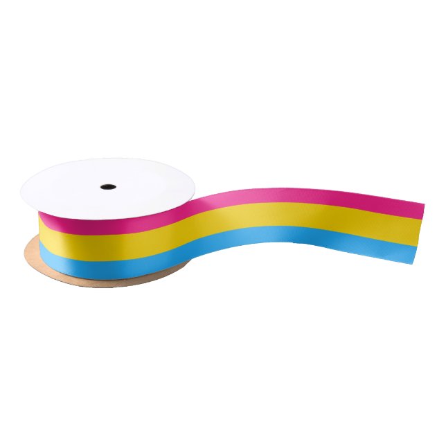 Pansexual-Stolperflagge Satinband (Spule)