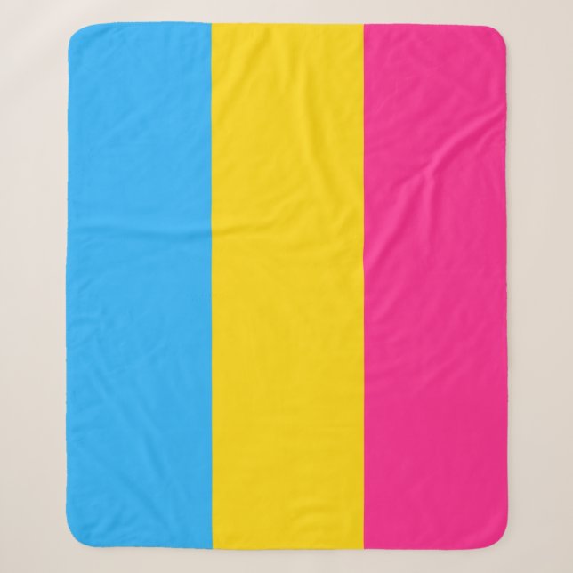 Pansexual-Stolperflagge Sherpadecke (Vorderseite)